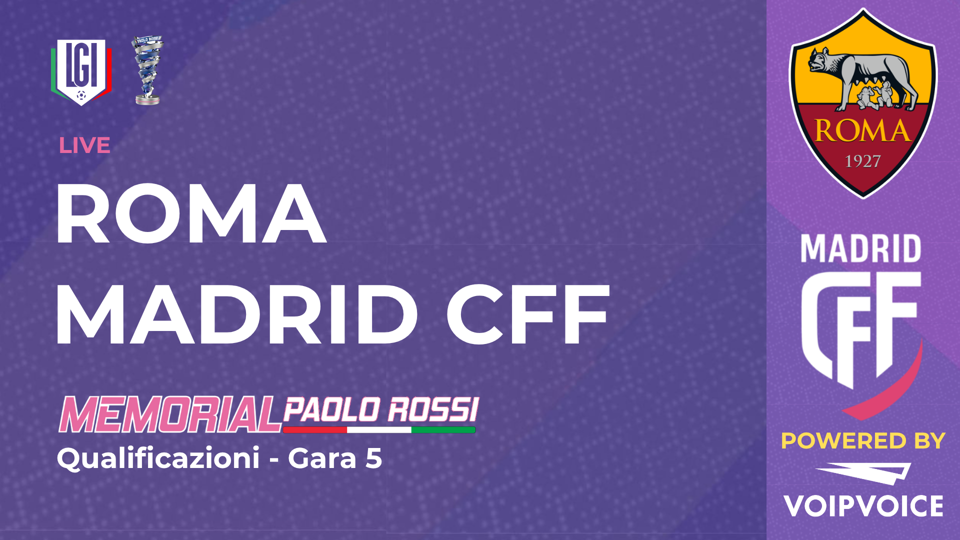 Roma - Madrid CFF | Paolo Rossi Femminile | stagione 2026/27