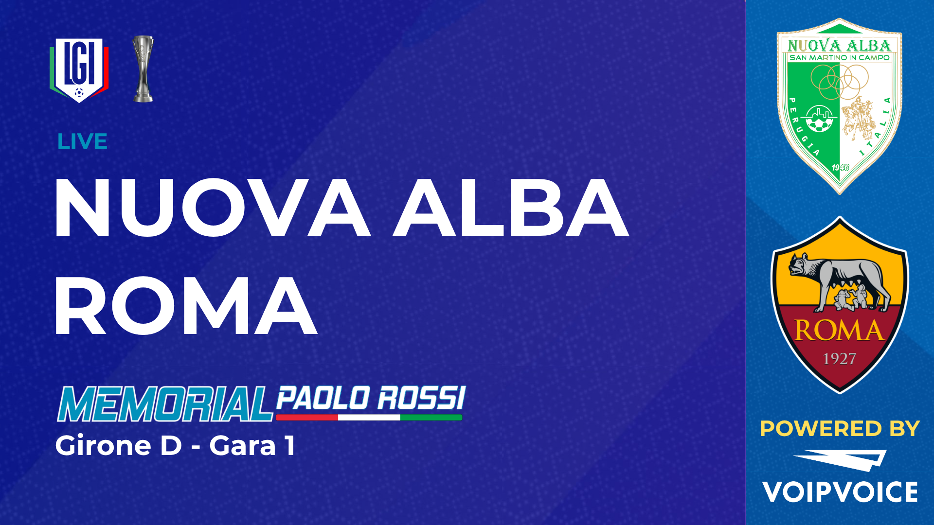 Nuova Alba - Roma | Paolo Rossi Maschile | stagione 2026/27