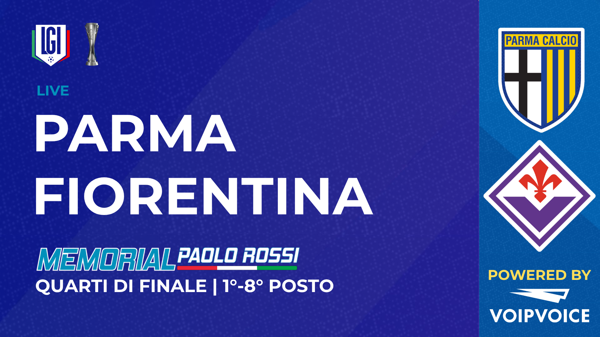 Parma - Fiorentina | Quarto di finale 1°-8° posto, Paolo Rossi Maschile | stagione 2026/27