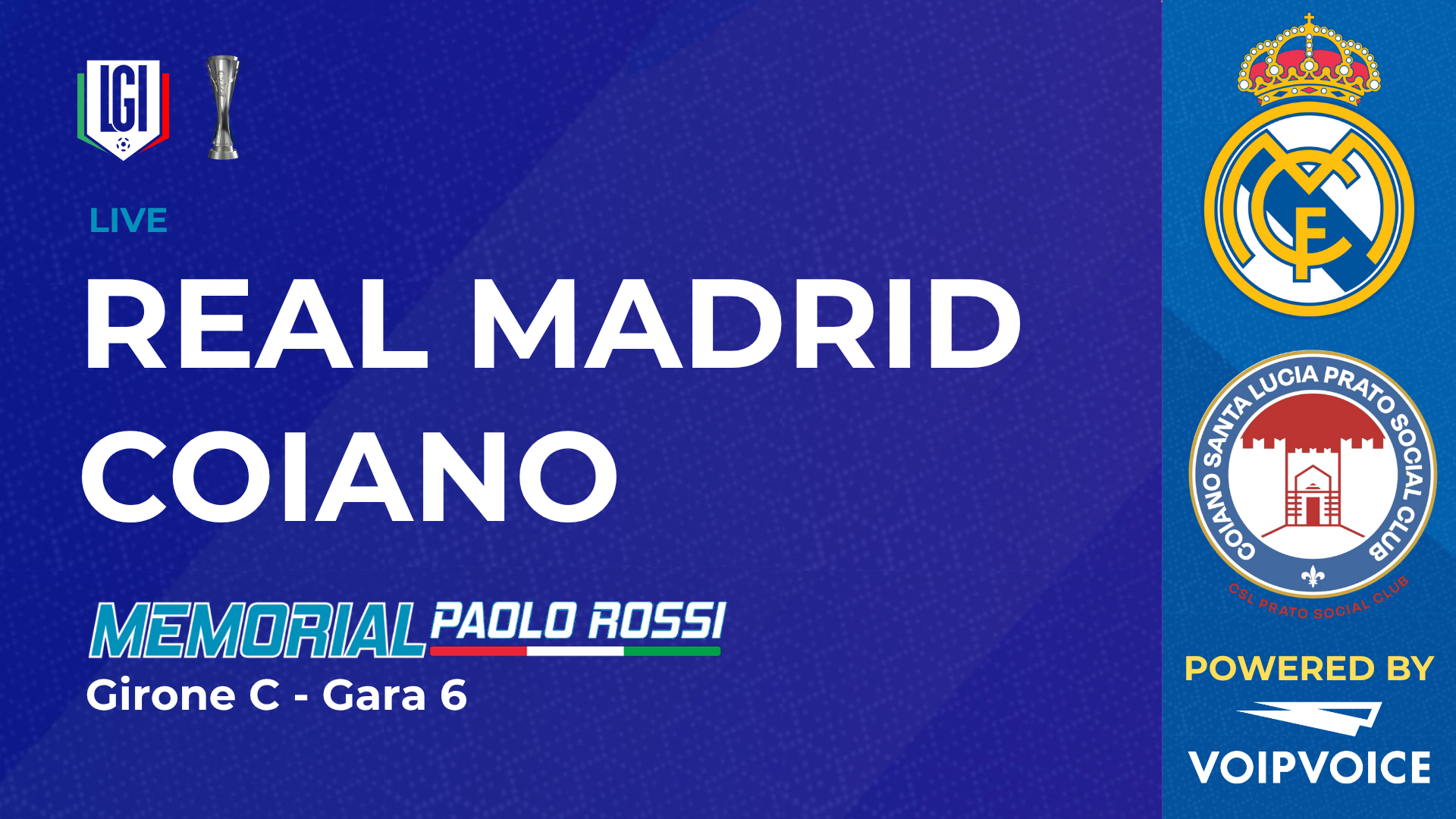 Real Madrid - Coiano | Paolo Rossi Maschile | stagione 2026/27