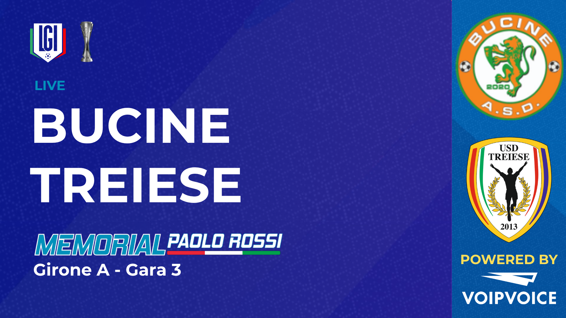 Bucine - Treiese | Paolo Rossi Maschile | stagione 2026/27