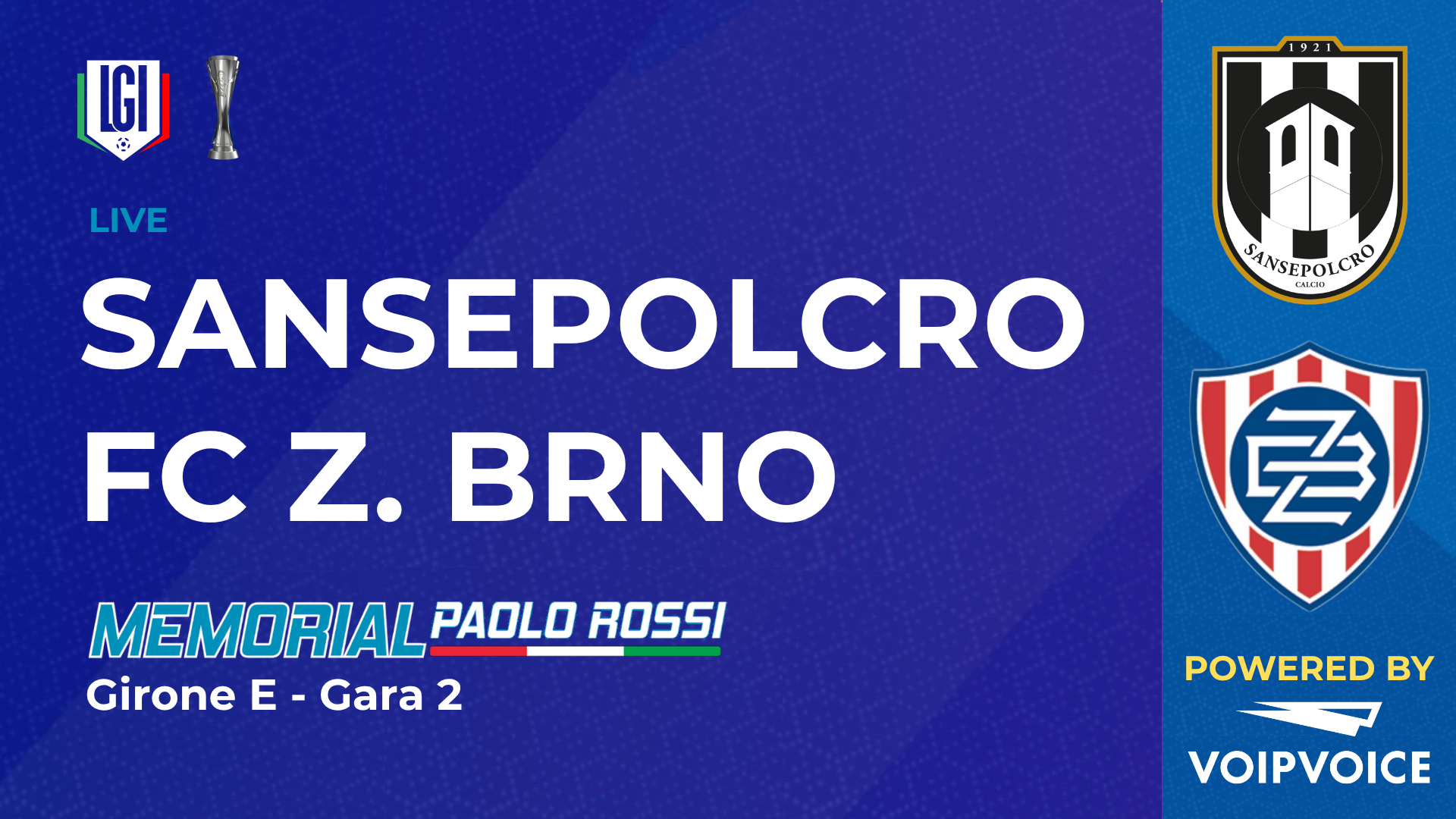 Sansepolcro - Zbrojovka Brno | Paolo Rossi Maschile | stagione 2026/27