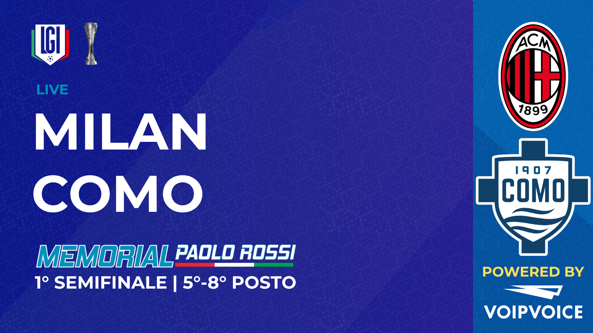 Milan - Como | Semifinale 5°-8° posto, Paolo Rossi Maschile | stagione 2026/27